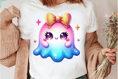 Coquette Cute Ghost With Bow Clipart Bundle - CraftNest - Digital Crafting and Art