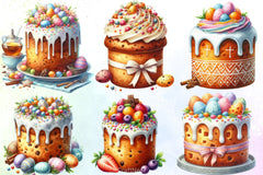 Easter Cakes Clipart Bundle - CraftNest - Digital Crafting and Art