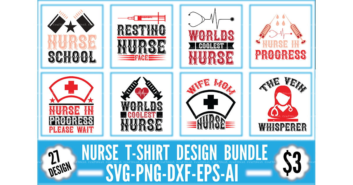 Nurse Design SVG Bundle 2