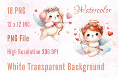 Cupid Valentines Day Clipart Bundle - CraftNest - Digital Crafting and Art