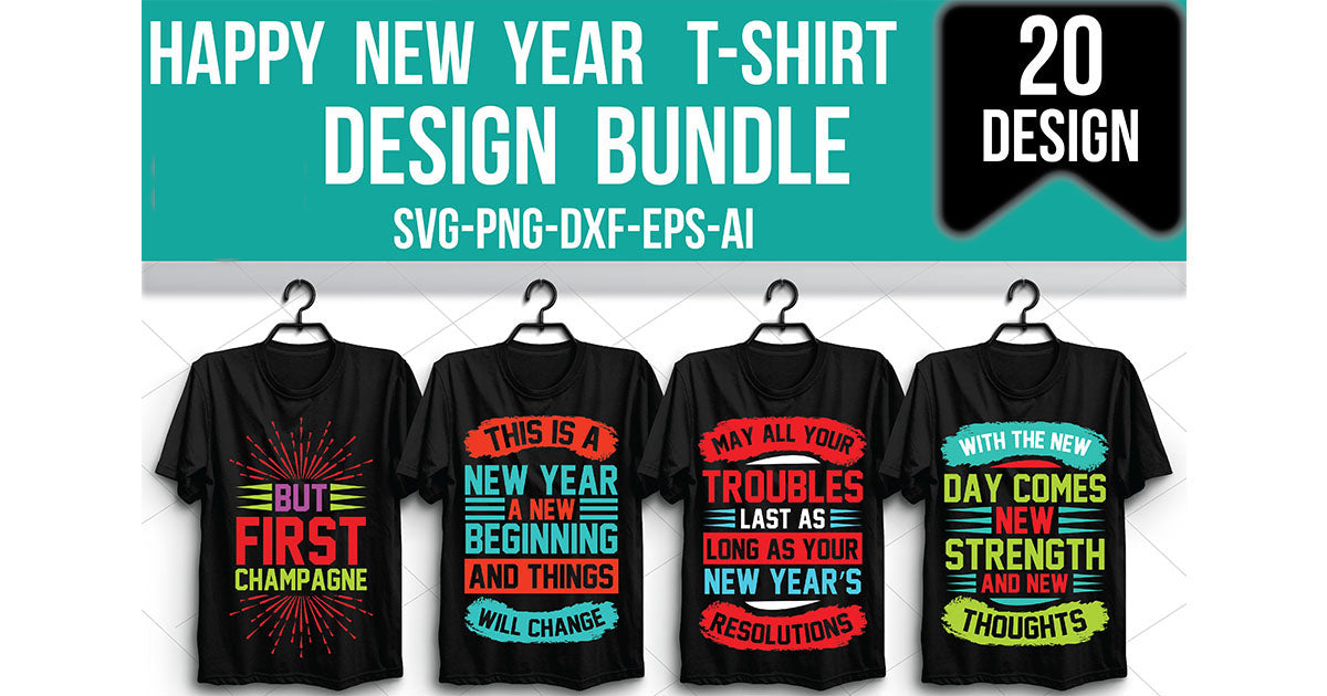 New Year SVG Bundle 3 - CraftNest - Digital Crafting and Art