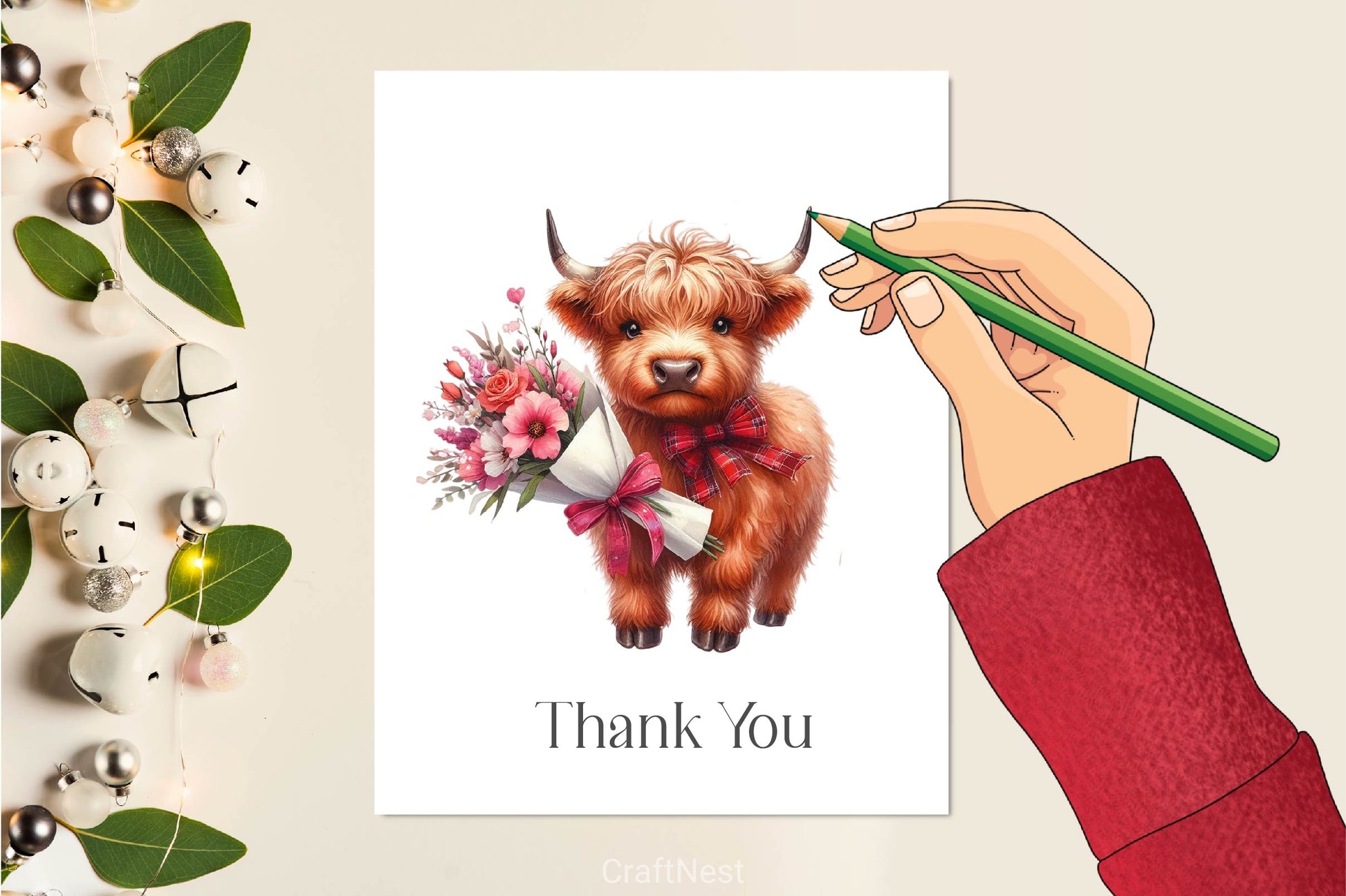Valentines Highland Cows Clipart Bundle - CraftNest - Digital Crafting and Art