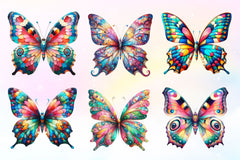 Patchwork Butterfly Clipart Bundle - CraftNest - Digital Crafting and Art