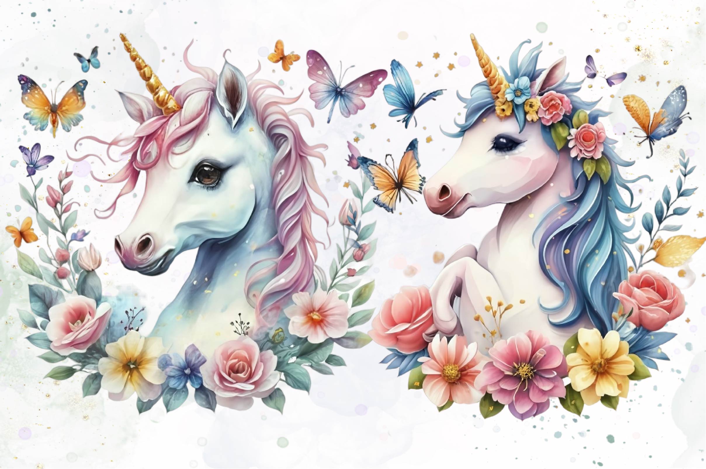 Cute Unicorn Clipart Bundle 6 - CraftNest - Digital Crafting and Art