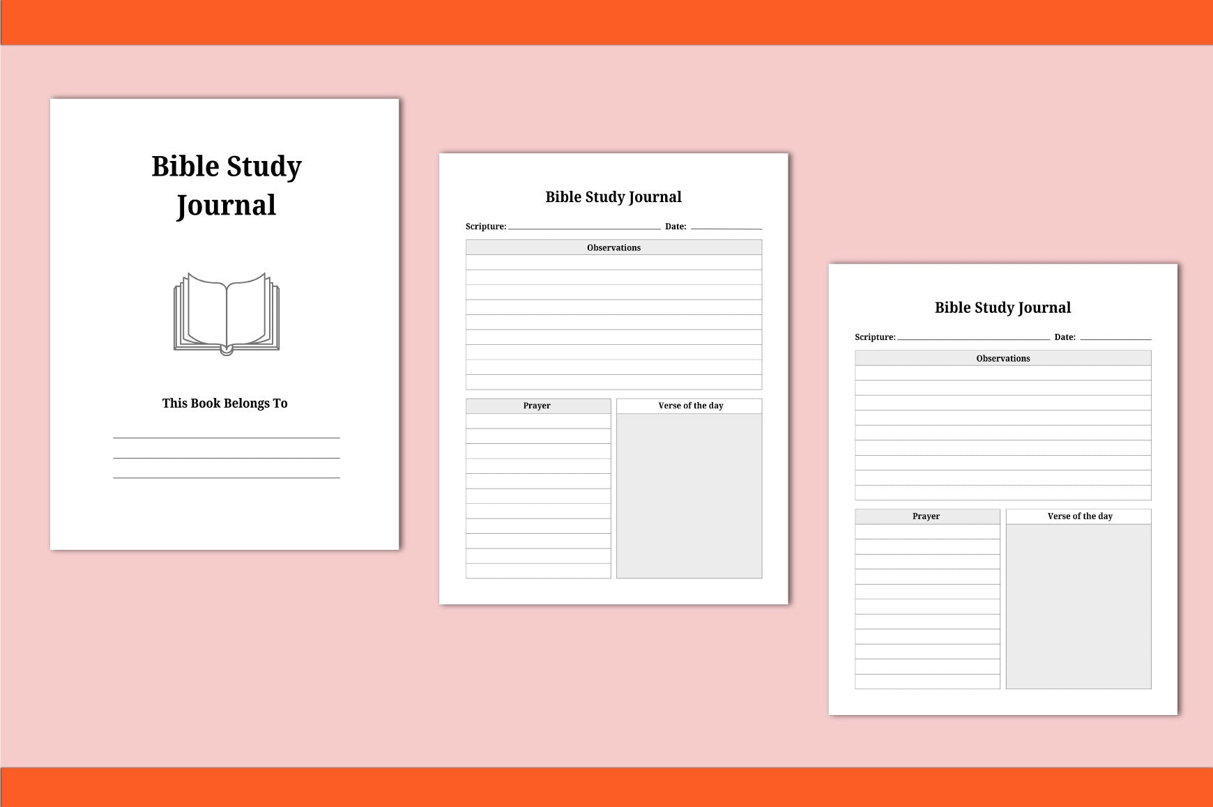 Bible Study Journal