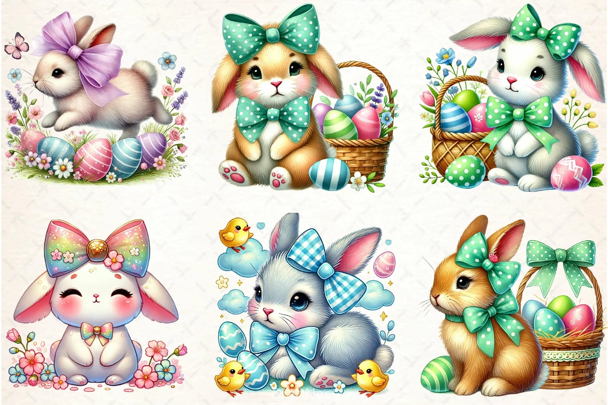Easter Bunny Clipart Bundle 34 - CraftNest - Digital Crafting and Art