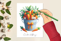 Carrot In Basket Clipart Bundle - CraftNest - Digital Crafting and Art