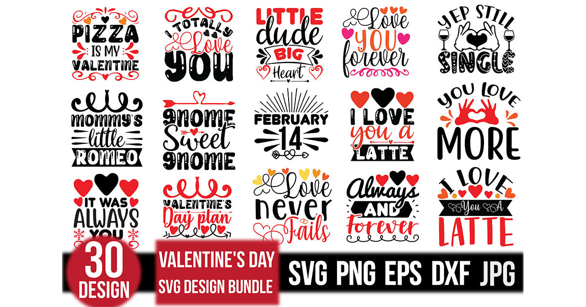 Valentine's Day SVG Bundle 24 - CraftNest - Digital Crafting and Art