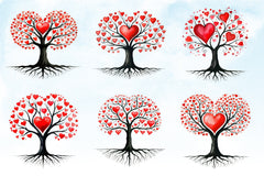 Valentine Heart Tree Clipart Bundle - CraftNest - Digital Crafting and Art