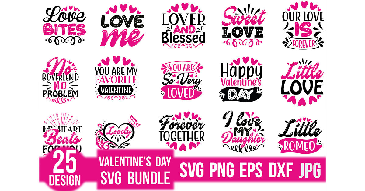 Valentine's Day SVG Bundle 23 - CraftNest - Digital Crafting and Art