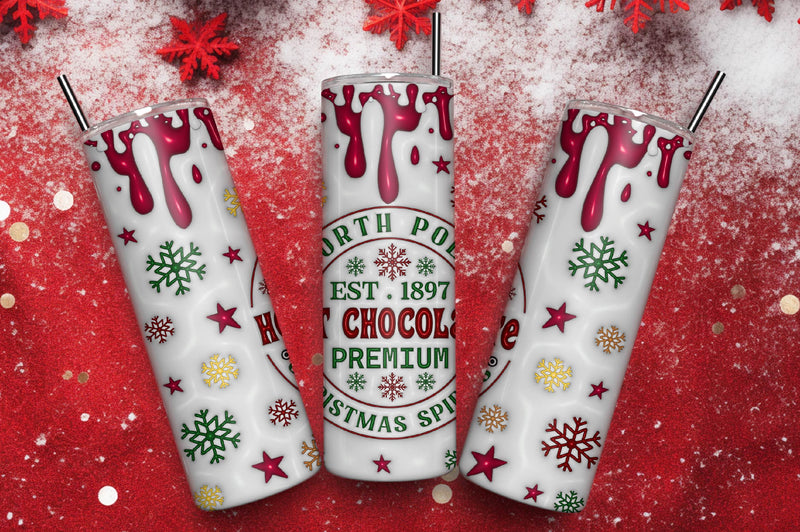 3D Inflated Christmas Tumbler Bundle 8 - CraftNest - Digital Crafting and Art