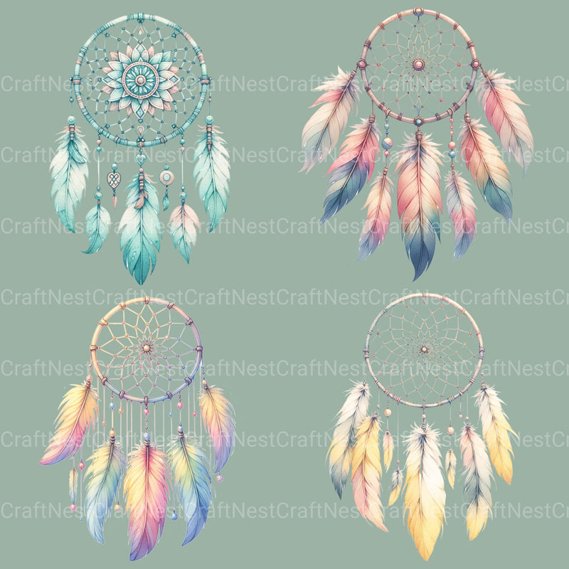 Dreamcatchers Clipart Bundle 1 - CraftNest - Digital Crafting and Art