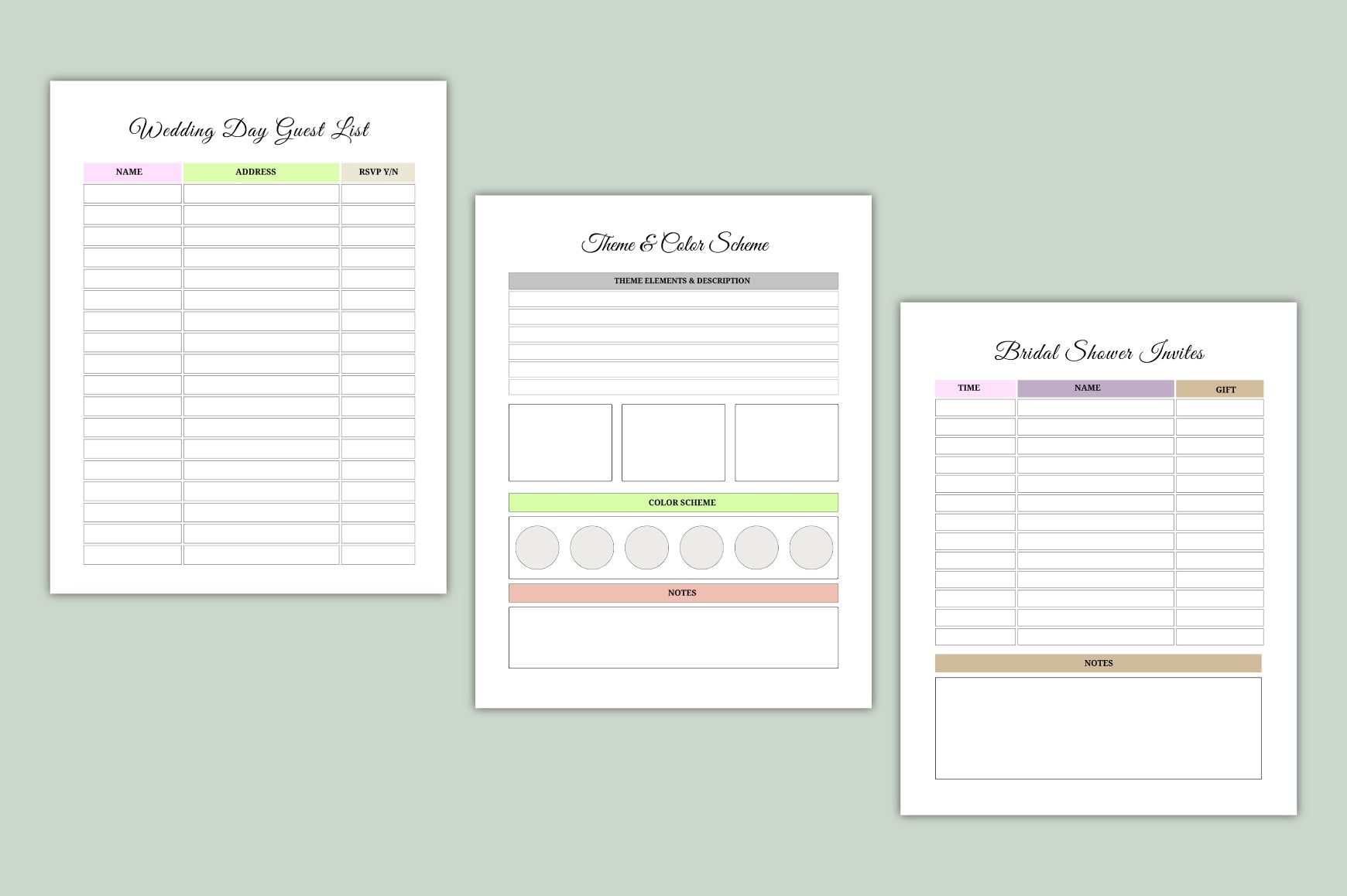 Bridal Planning Companion Book