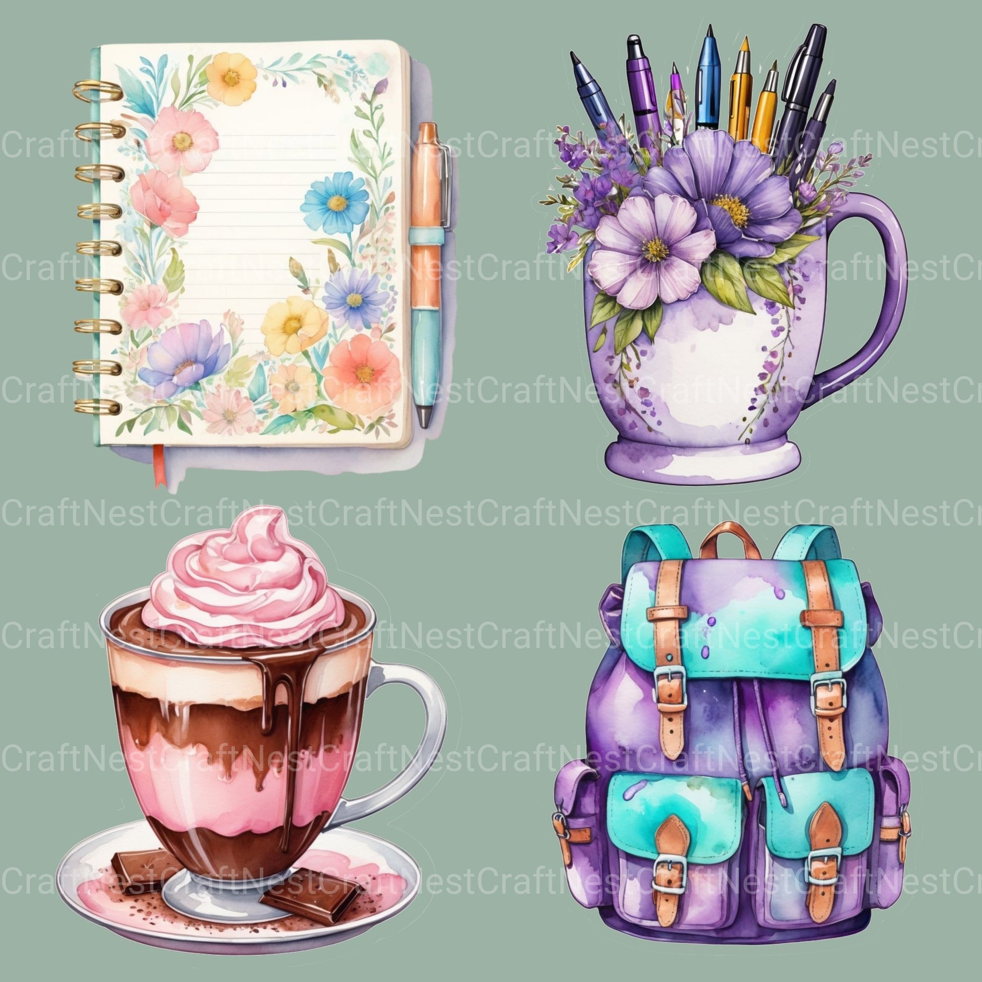 Girl Things Clipart Bundle - CraftNest - Digital Crafting and Art