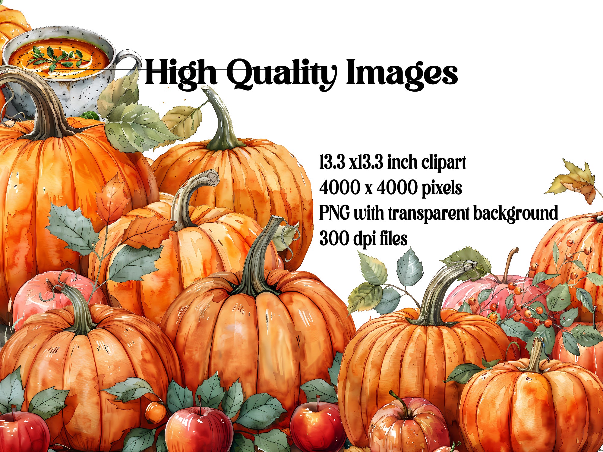 Autumn Apple Clipart - CraftNest - Digital Crafting and Art