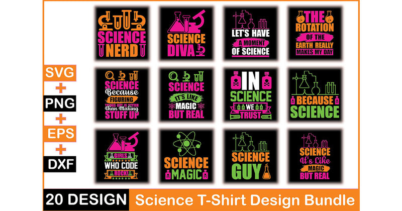 Science T Shirt Bundle 2 - CraftNest - Digital Crafting and Art