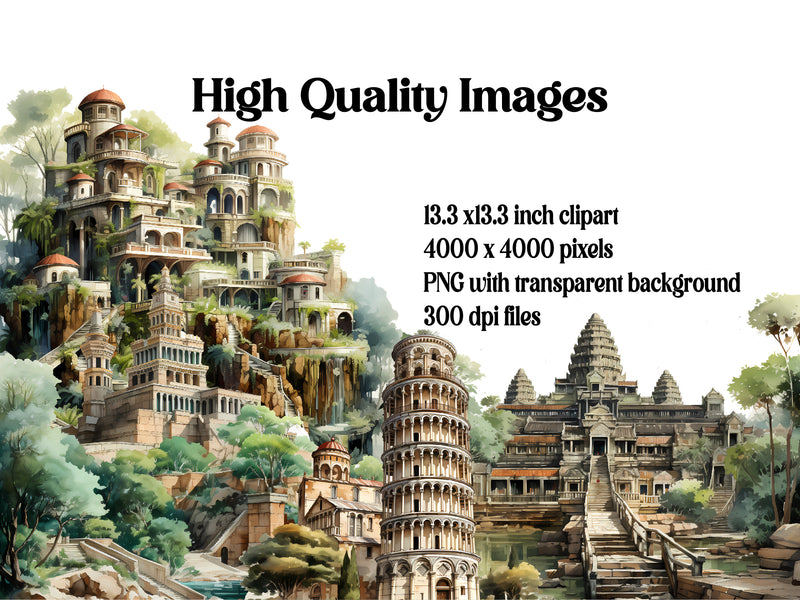 Historical Wonders Clipart - CraftNest