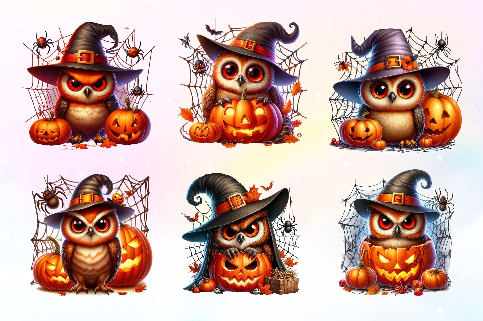 Halloween Owl Clipart Bundle 2 - CraftNest - Digital Crafting and Art