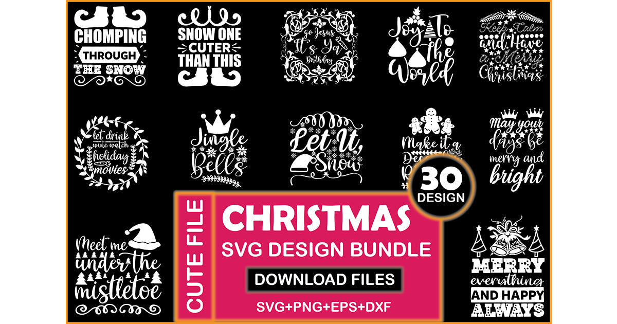 Christmas 30 SVG Bundle - CraftNest - Digital Crafting and Art