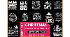 Christmas 30 SVG Bundle - CraftNest - Digital Crafting and Art