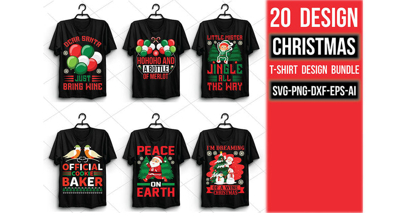 Christmas T Shirt Bundle 12 - CraftNest - Digital Crafting and Art