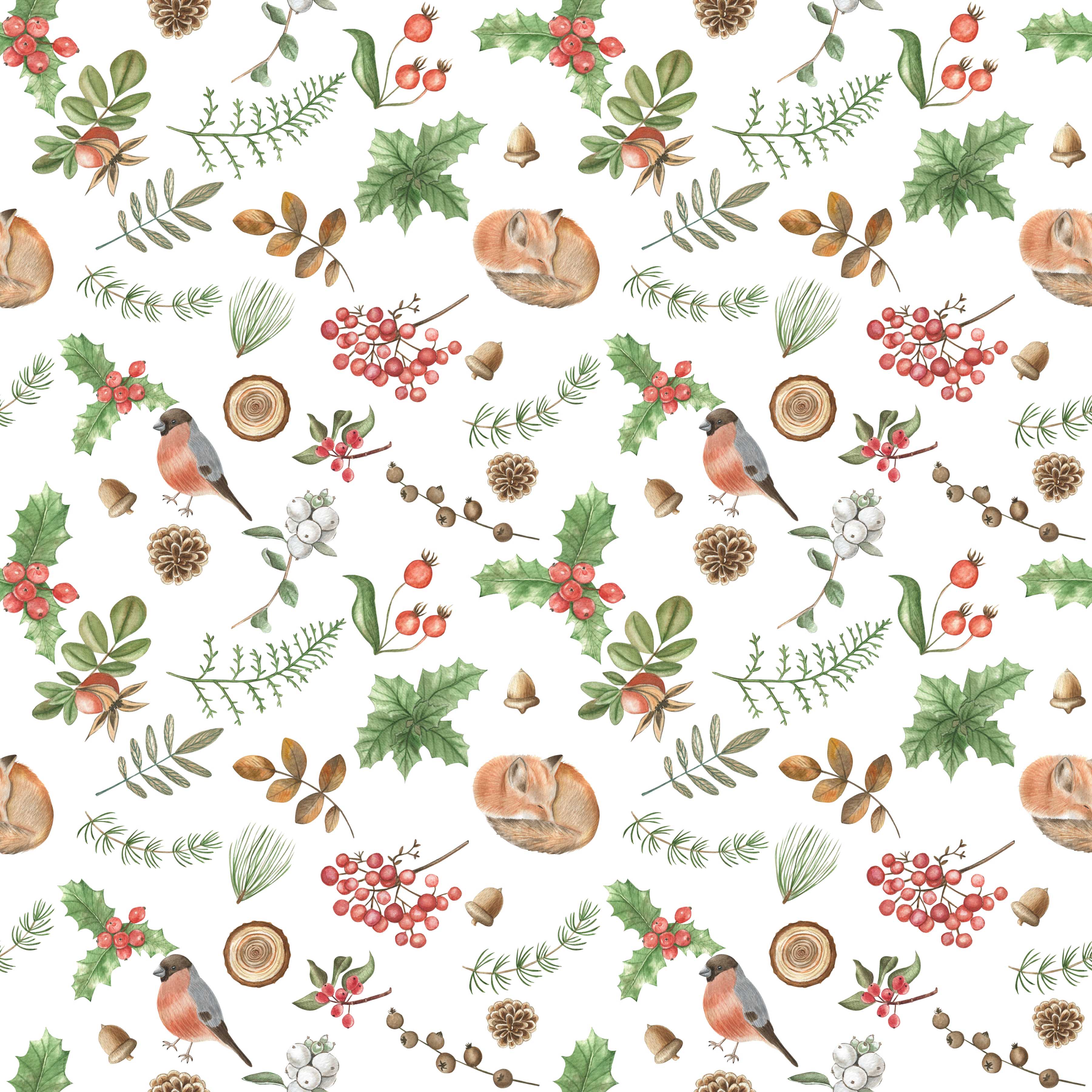 Cardinal Seamless Digital Paper - CraftNest - Digital Crafting and Art