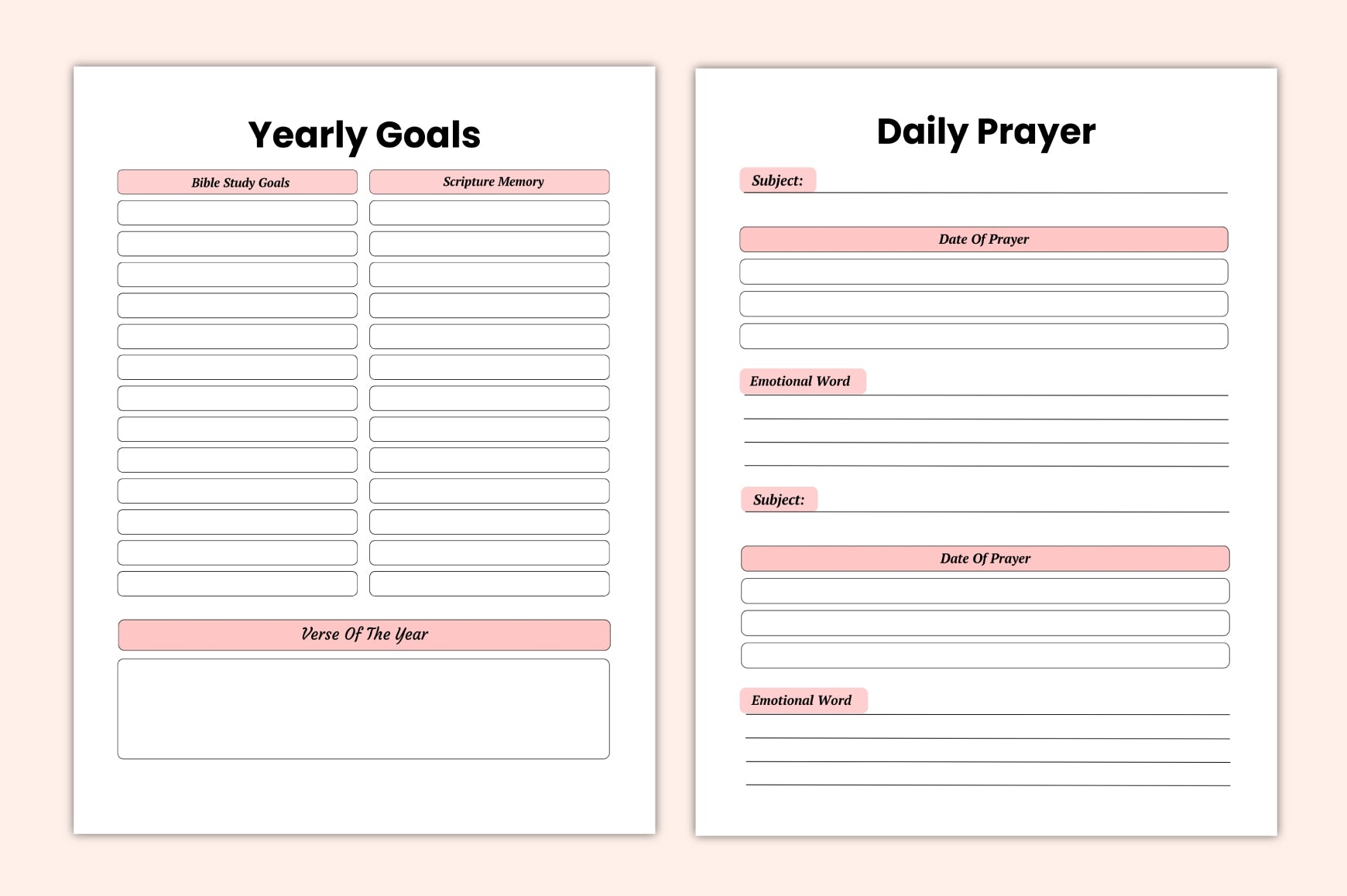 Bible Study Reflection Journal