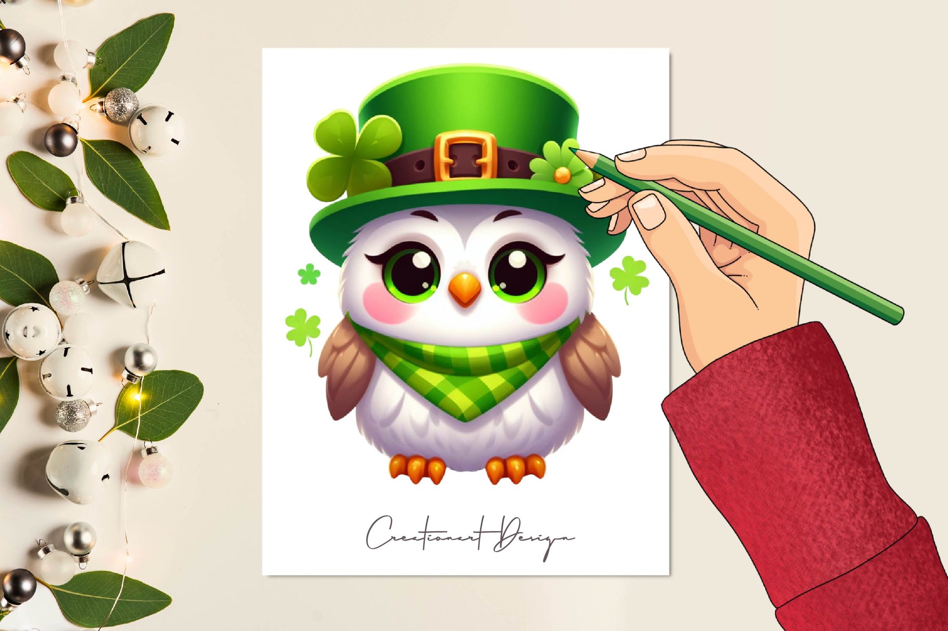 Cute Owl St Patrick's Day Clipart Bundle - CraftNest - Digital Crafting and Art