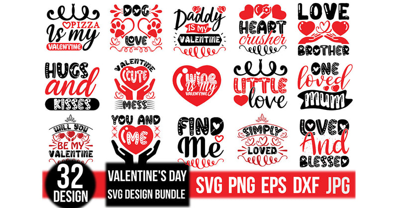 Valentine's Day SVG Bundle 18 - CraftNest - Digital Crafting and Art