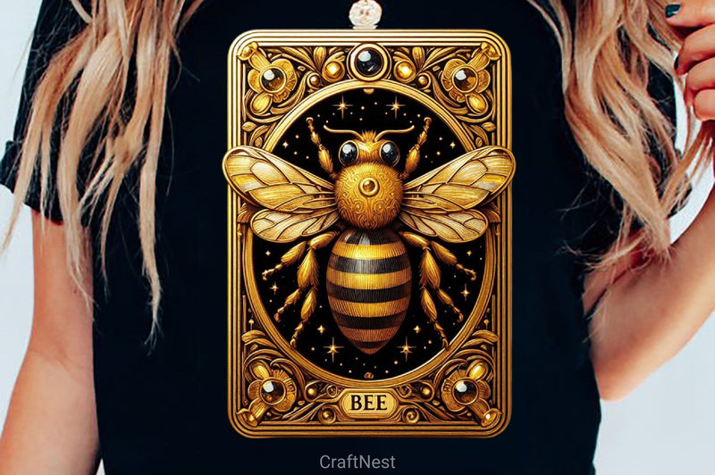 Honey Bee Tarot Card Clipart Bundle 14 - CraftNest - Digital Crafting and Art