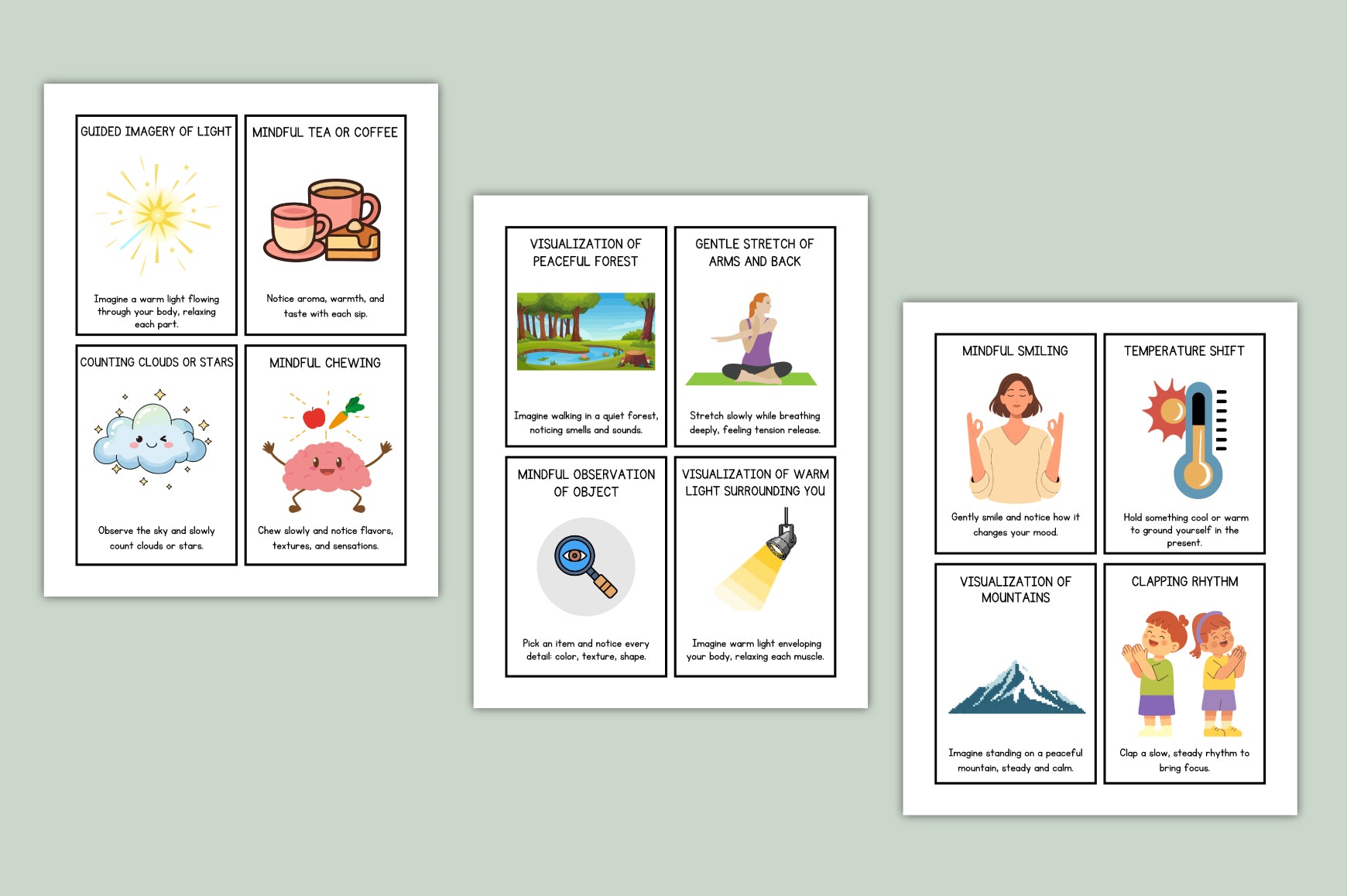 Relax Reset Strategy Cards