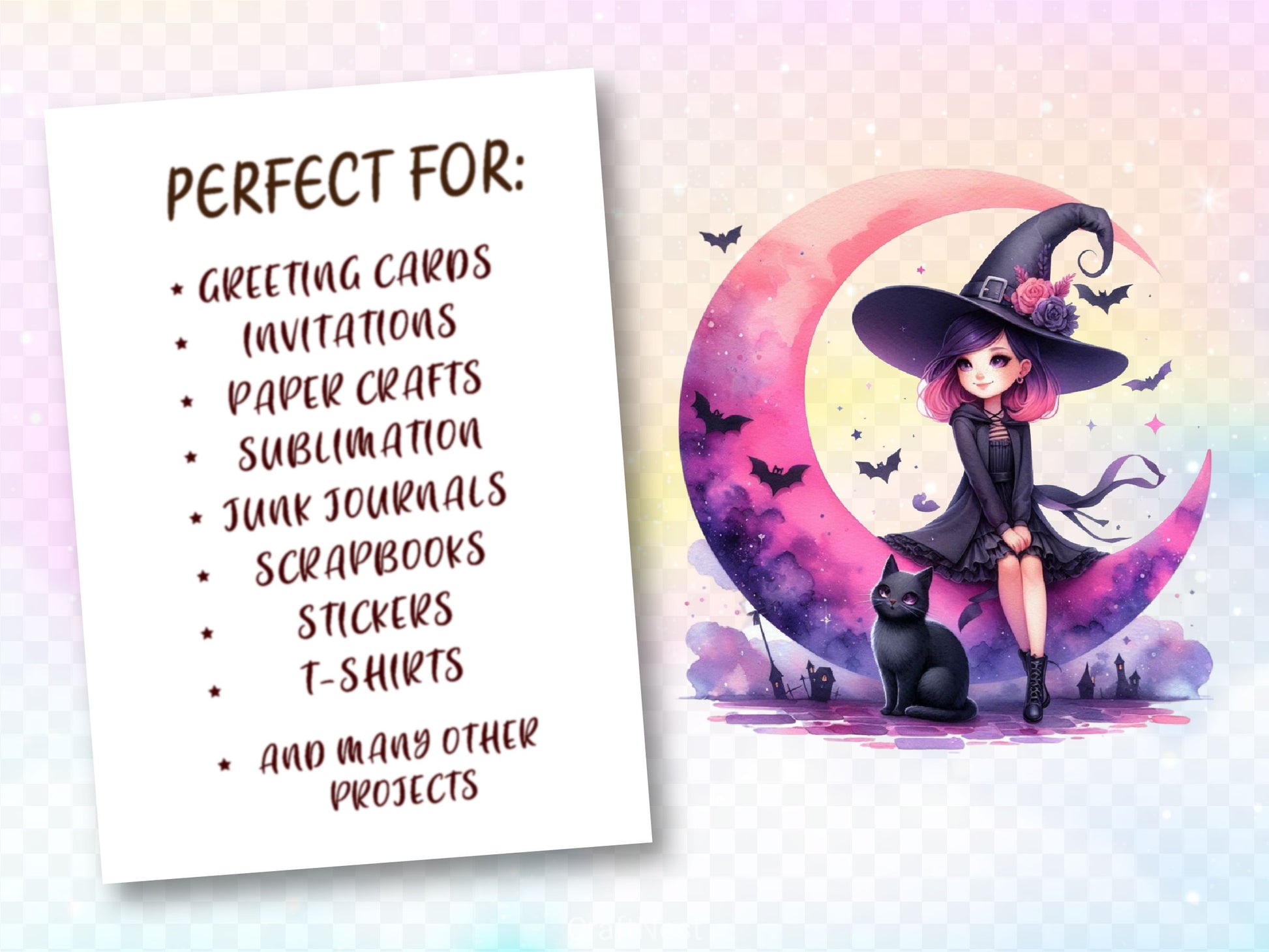 Halloween Witch Clipart Bundle 3 - CraftNest - Digital Crafting and Art