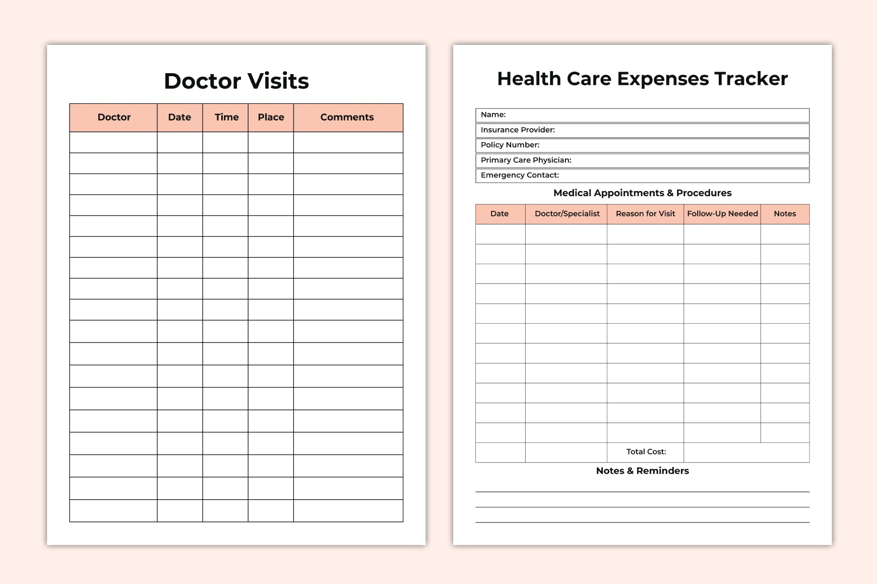 Emergency Ready Binder Planner