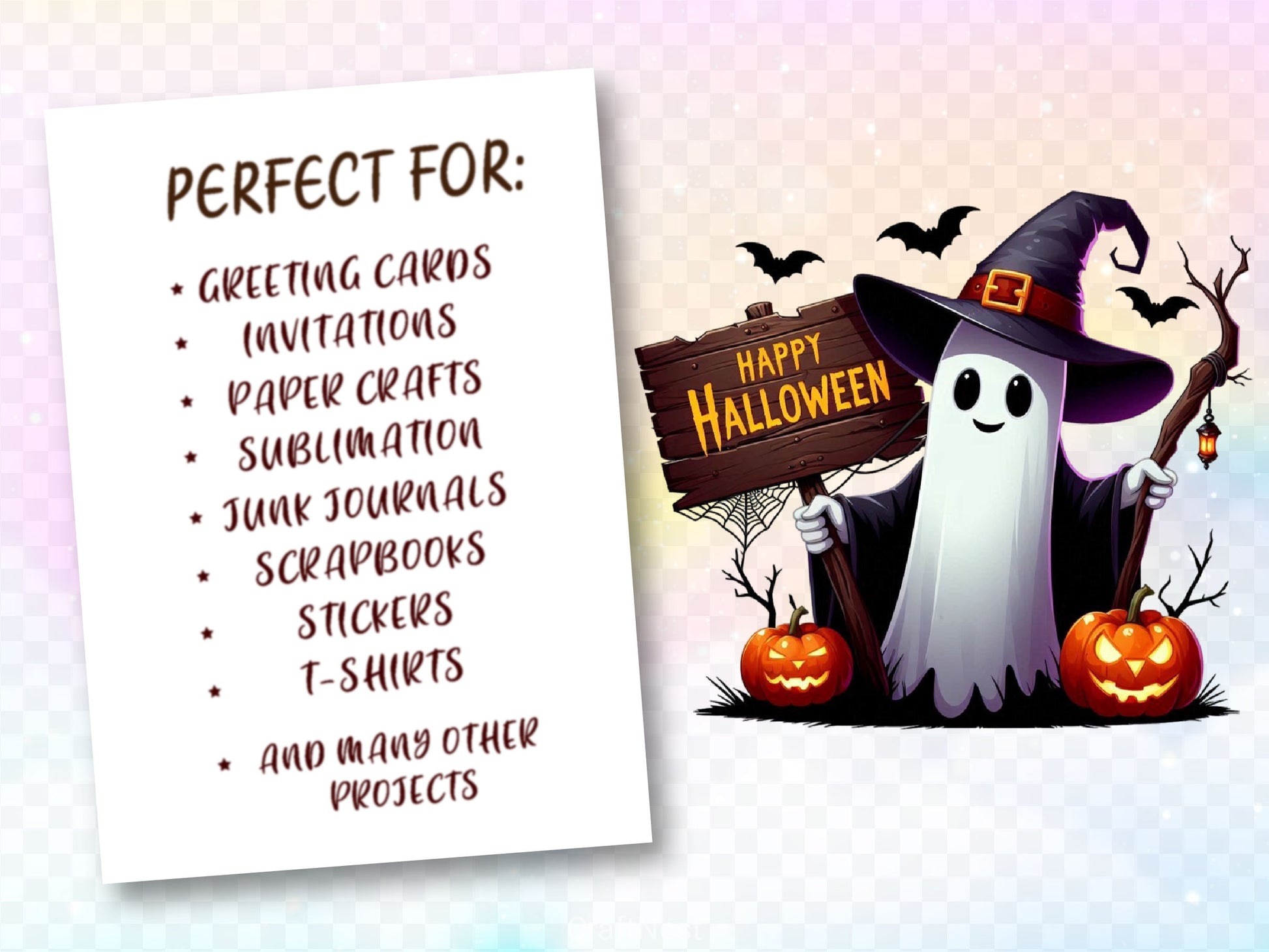 Funny Halloween Ghost Clipart Bundle 4 - CraftNest - Digital Crafting and Art