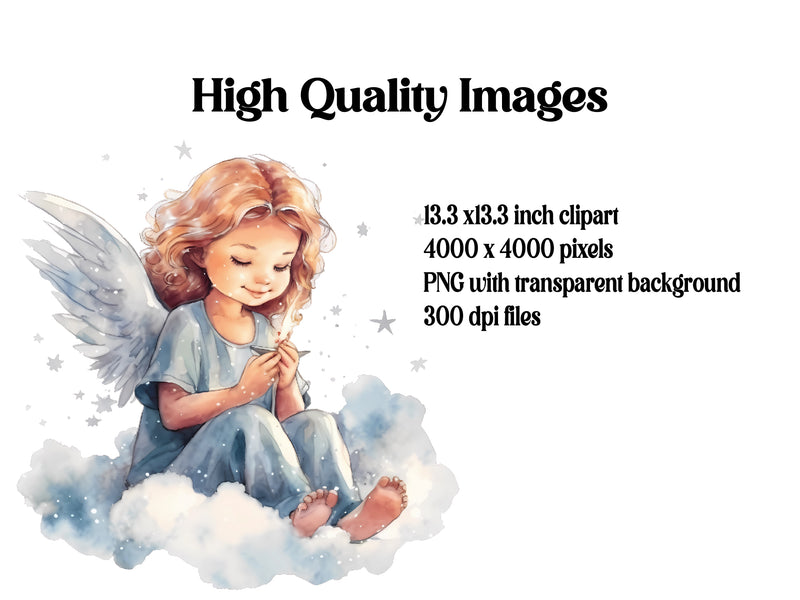 Cute Angels Clipart - CraftNest