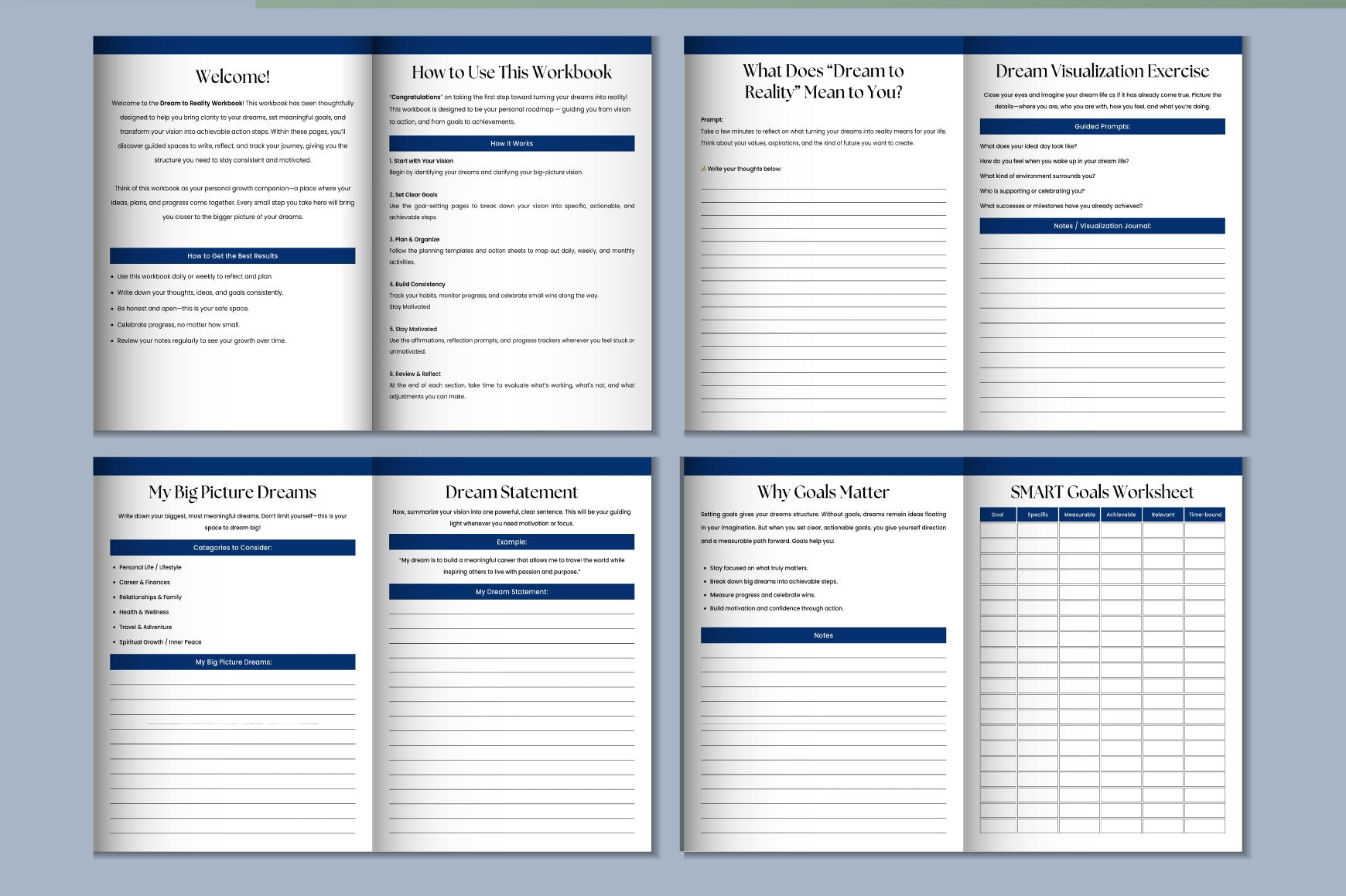 Dream to Reality Workbook