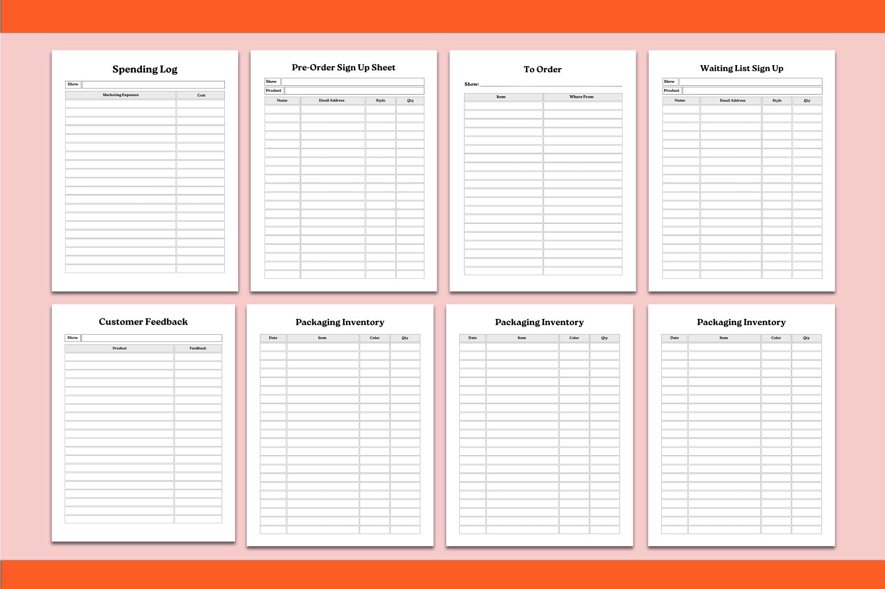 Craft Fair Planner Guide