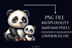 Mama & Baby Animals Clipart Bundle - CraftNest - Digital Crafting and Art