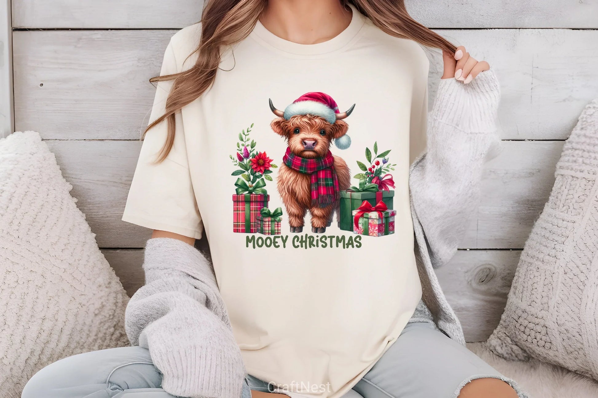 Mooey Christmas Clipart Bundle - CraftNest - Digital Crafting and Art