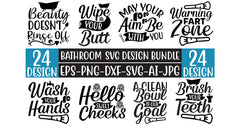Bathroom SVG Bundle 3 - CraftNest - Digital Crafting and Art