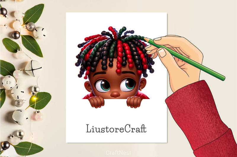 Peek A Boo Boy Clipart Bundle - CraftNest - Digital Crafting and Art