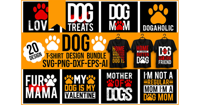 Dog T-Shirt Bundle 3 - CraftNest - Digital Crafting and Art