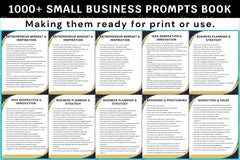 Small Business Prompts Book for Entrepreneurs - CraftNest - Digital Crafting and Art