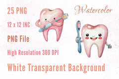 Dentist Tooth Teeth Clip Art Clipart Bundle - CraftNest - Digital Crafting and Art