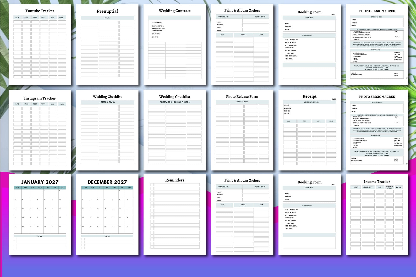 Photography Planner