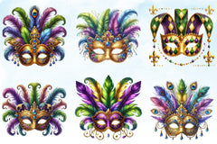 Mardi Gras Mask Clipart Bundle 5 - CraftNest - Digital Crafting and Art