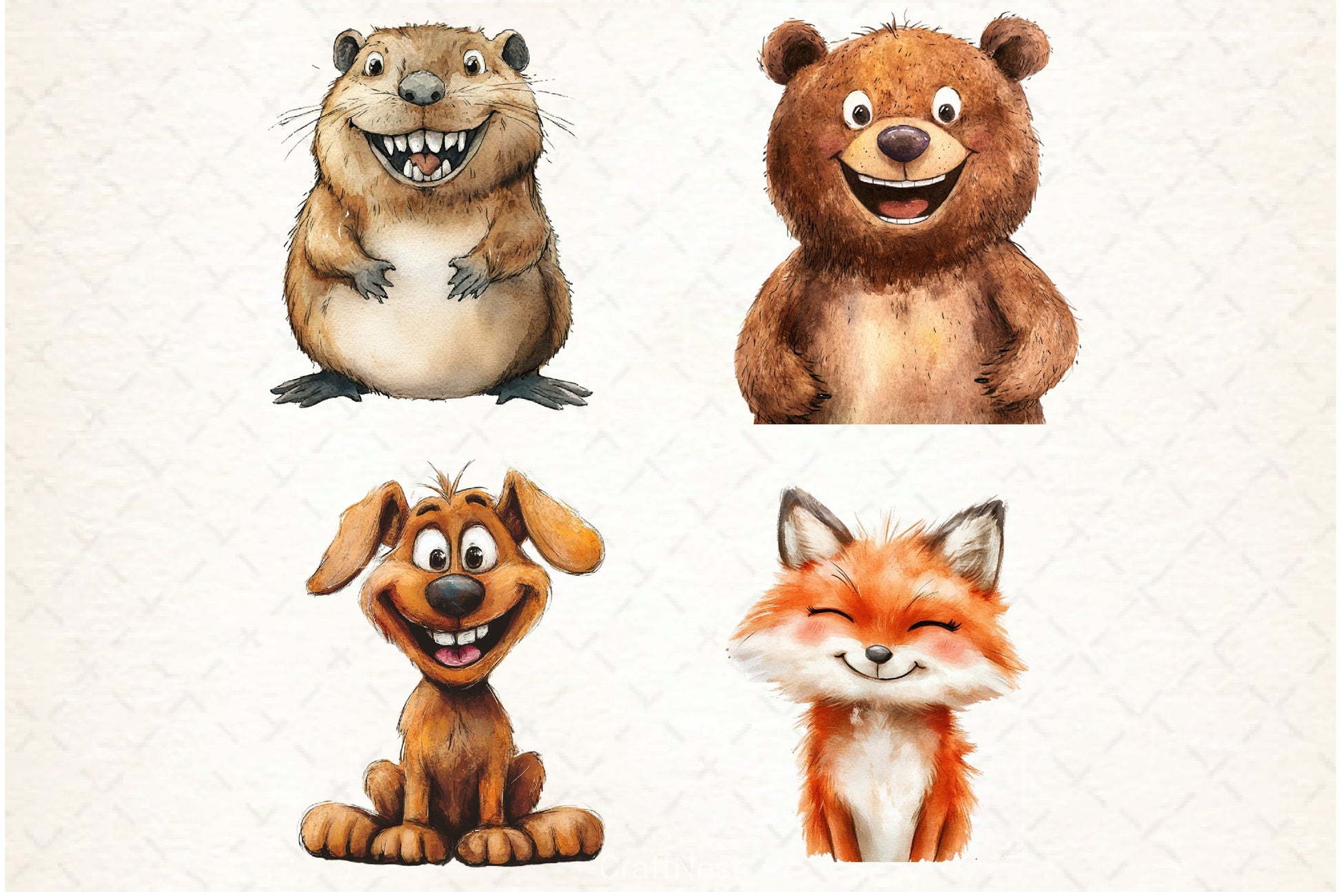 Quirky Funny Animals Clipart Bundle - CraftNest - Digital Crafting and Art