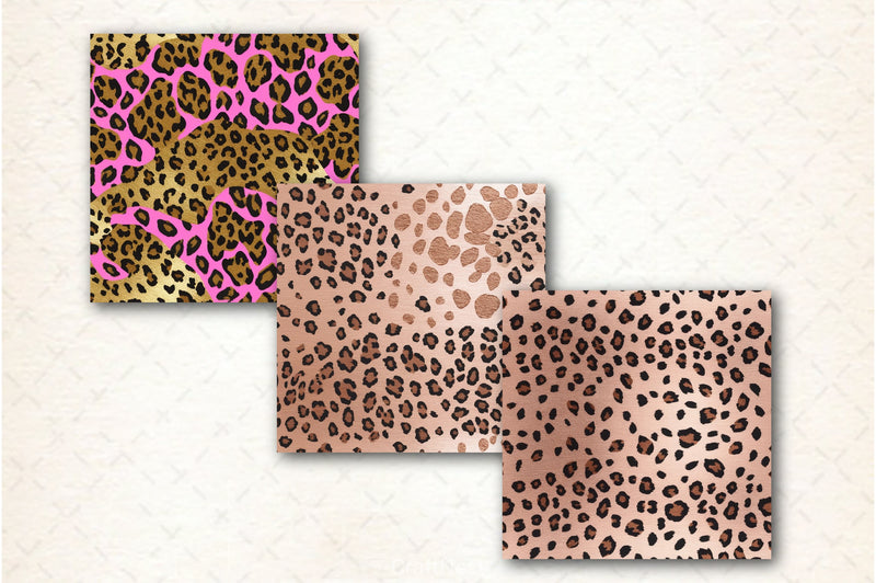 Leopard Pattern Backgrounds Bundle - CraftNest - Digital Crafting and Art