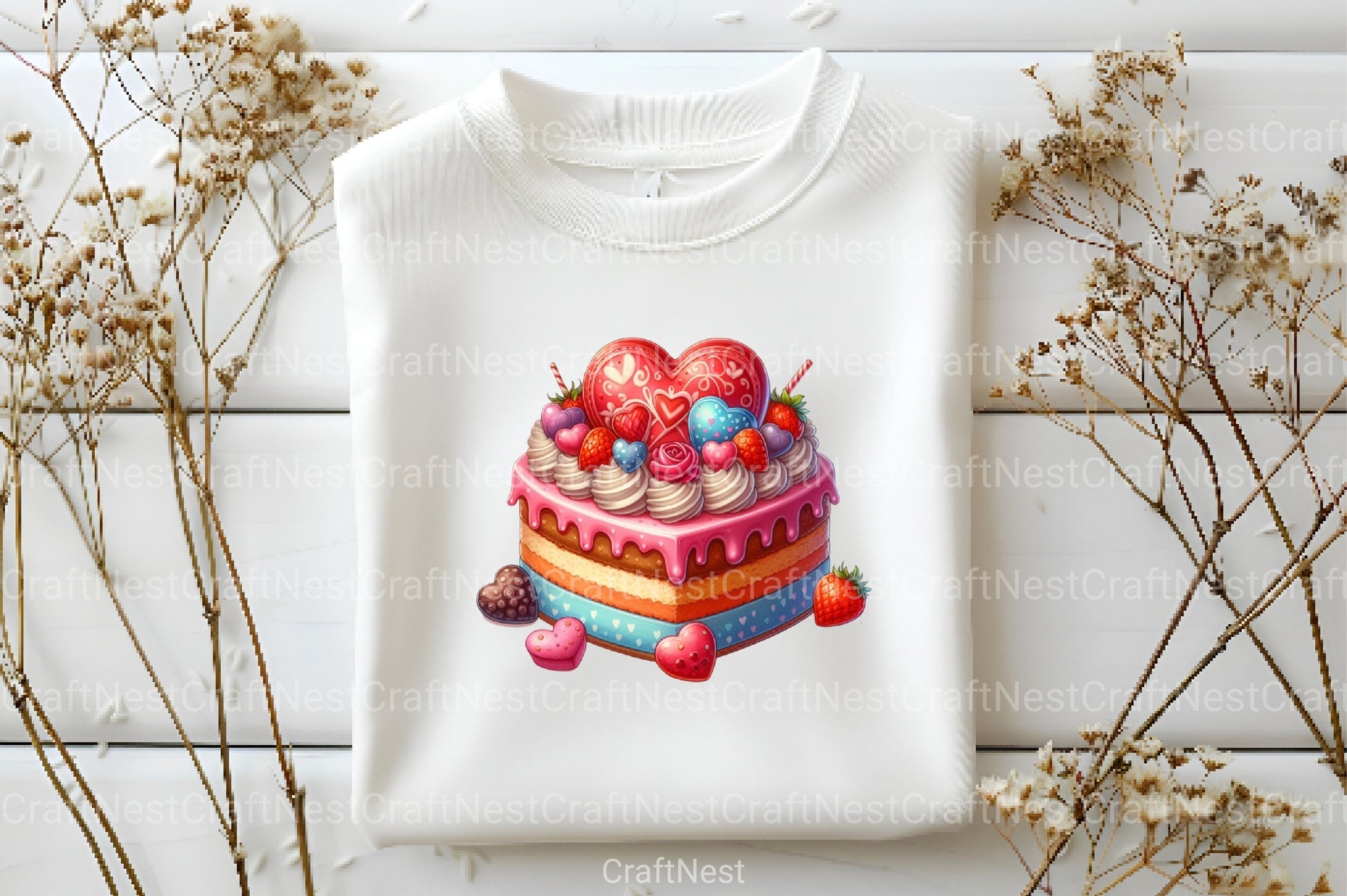 Valentine Cake Clipart Bundle 121 - CraftNest - Digital Crafting and Art