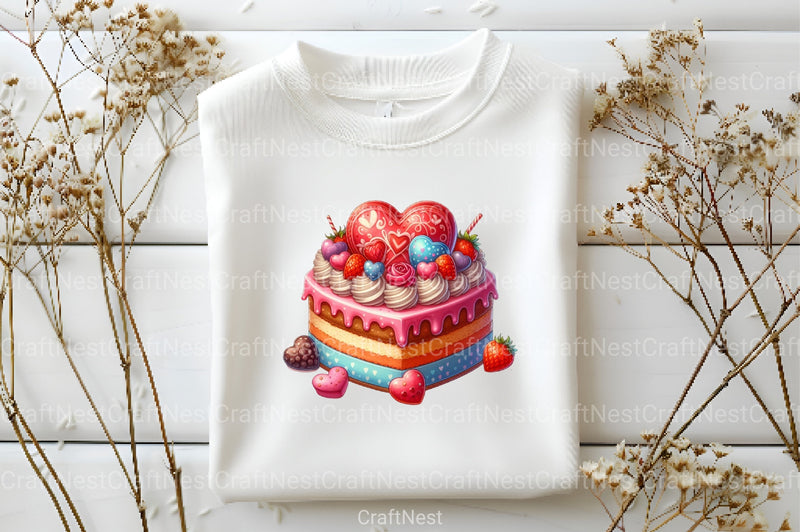 Valentine Cake Clipart Bundle 121 - CraftNest - Digital Crafting and Art